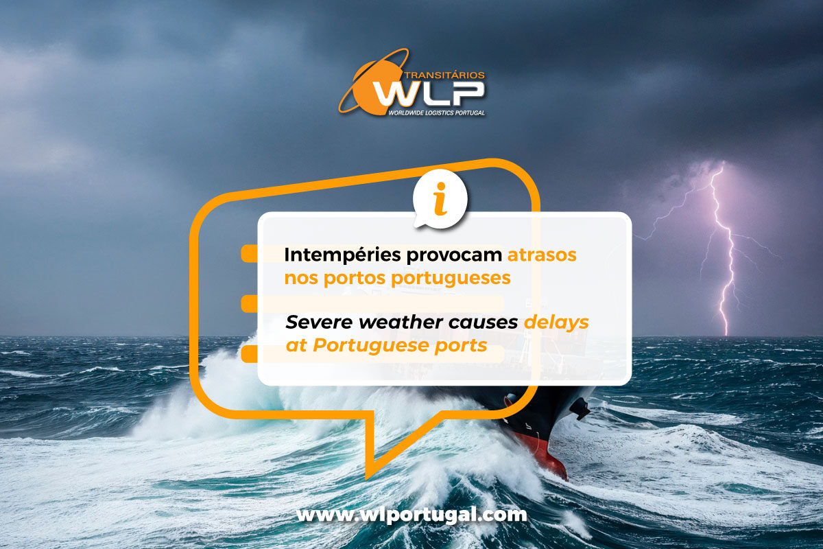 Intempéries provocam atrasos nos portos portugueses.