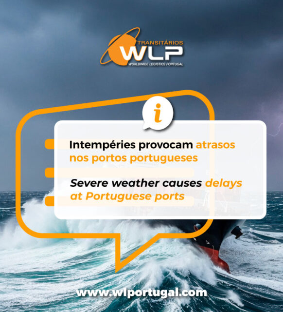 Intempéries provocam atrasos nos portos portugueses.