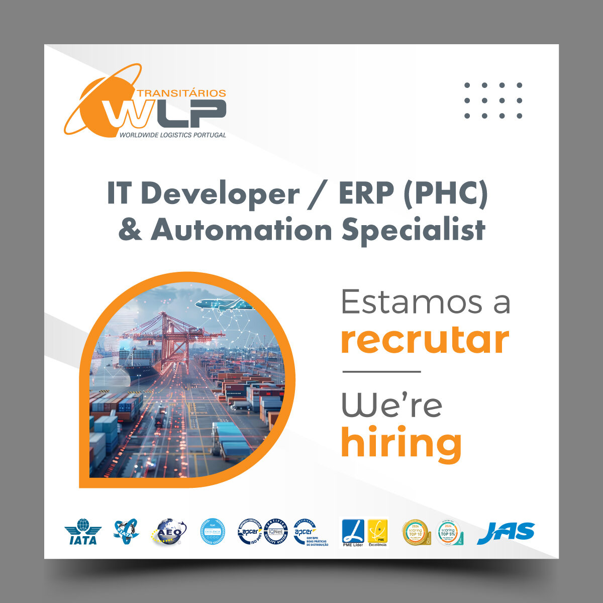 IT Developer ERP PHC – Vaga em Vila do Conde